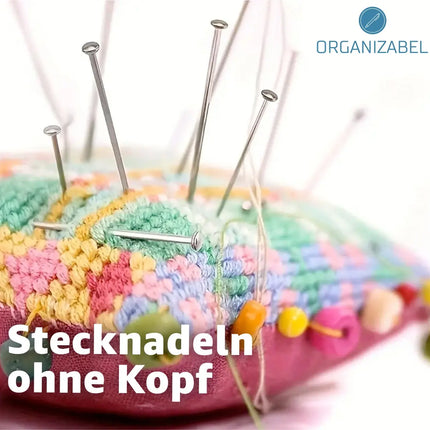 3000x Reißnagel, Kopfstifte & Stecknadeln mit 13mm Kopf für Bastelarbeiten, Näharbeiten, und DIX Projekte Silber - TK Gruppe® Offizieller Onlineshop