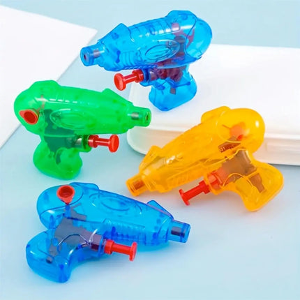 3X Mini Wasserpistolen für Kinder - Große Reichweite & Tank - Spritzpistolen in bunten Farben ca. 8 cm Wasserspritzpistole