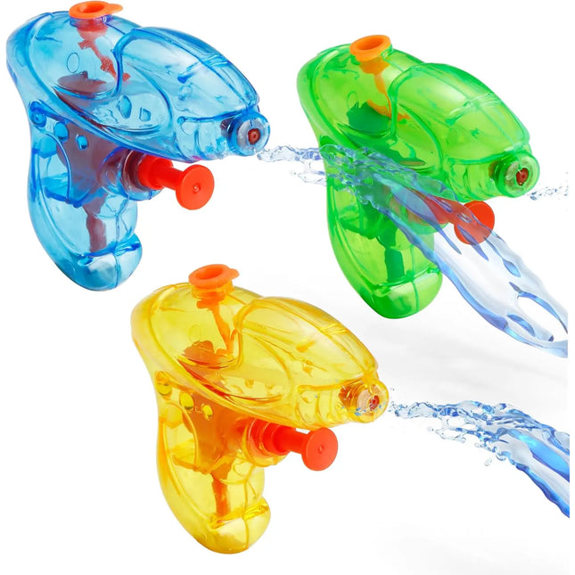 3X Wasserpistolen Mix Klein Set - Spritzpistolen für Kinder - Mit hoher Reichweite - Wasserspritzpistole