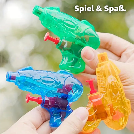 3X Wasserpistolen Mix Klein Set - Spritzpistolen für Kinder - Mit hoher Reichweite - Wasserspritzpistole
