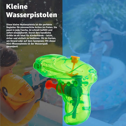 3X Wasserpistolen Mix Klein Set - Spritzpistolen für Kinder - Mit hoher Reichweite - Wasserspritzpistole