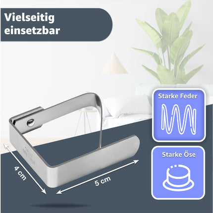10x Tischtuchklammern Tischlammern Klammern Set für Dicke & dünne Tische