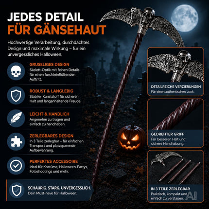 Horror Sense 130 cm – Gruseliges Halloween Kostüm Accessoire