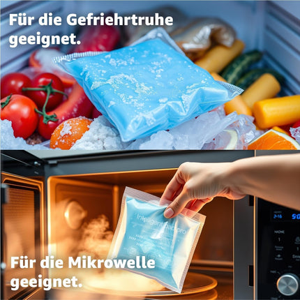 Kompresse Set Blau - Kühlpack Kühlkompresse Warmkompresse Kühlpad Blau- Kaltkompresse - Kompresse Gelkissen