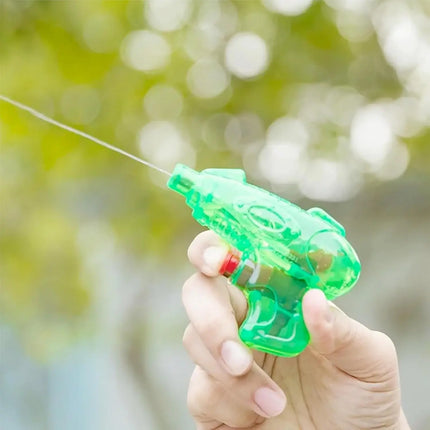 3er Mini Wasserpistolen Set - ca. 8 cm mit großer Reichweite Wasserspritzpistole Spritzpistole klein mini für Kinder