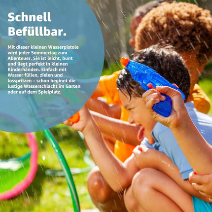 3er Mini Wasserpistolen Set - ca. 8 cm mit großer Reichweite Wasserspritzpistole Spritzpistole klein mini für Kinder