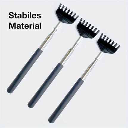 3er Rückenkratzer Set - Stabil & ausziehbar mit breiter Kratzfläche für effektive Linderung von Juckreiz - Massagegerät & Rückenkrauler