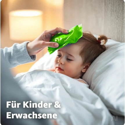 3er Set Kühlpacks Kühlpads - MADE IN GERMANY - 15x15 cm - Grün – Detailansicht 4