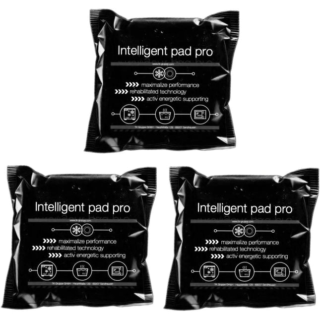 3er Set Kühlpacks Kühlpads - MADE IN GERMANY - 15x15 cm - Kalt & Warm Kompresse - Prellungen & Insektenstiche & Schmerzen Gel Kühlkissen & Kühlakku Schwarz - TK Gruppe® Offizieller Onlineshop