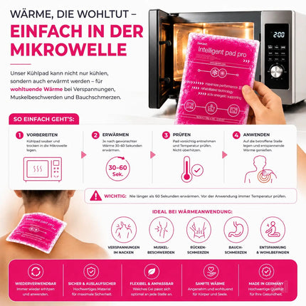 3er Set Kühlpacks Kühlpads - MADE IN GERMANY - 15x15 cm - Pink – Detailansicht 10
