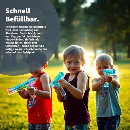 3er Wasserpistolen Set - ca. 15 cm mit großer Reichweite