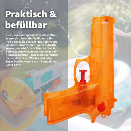 3er Wasserpistolen Set - ca. 15 cm mit großer Reichweite