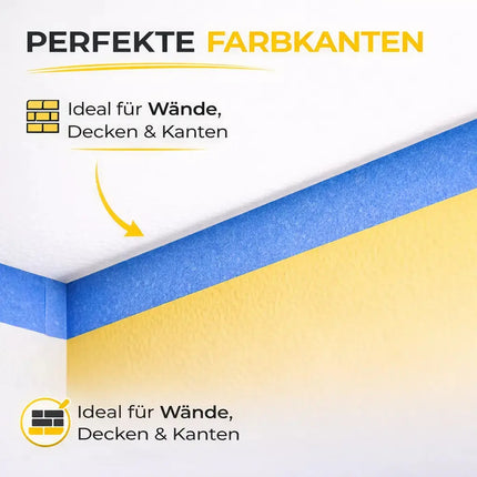 3x Malerkrepp 50 m x 24 mm – Kreppband Klebeband Abklebeband Painty Tape für Streichen & Malerarbeiten