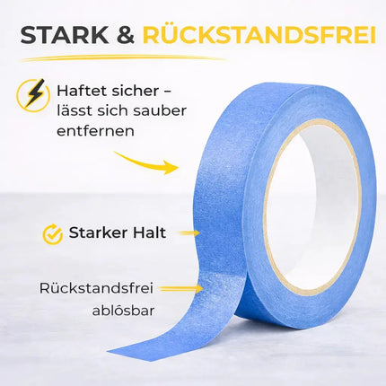 3x Malerkrepp 50 m x 24 mm – Kreppband Klebeband Abklebeband Painty Tape für Streichen & Malerarbeiten