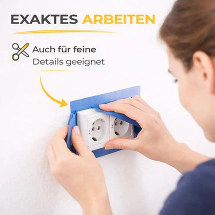 3x Malerkrepp 50 m x 24 mm – Kreppband Klebeband Abklebeband Painty Tape für Streichen & Malerarbeiten