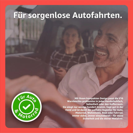 3x Notfall-Warnleuchte V16 – Pannenlicht & Signallicht – für Fahrzeuge & Motorräder – Detailansicht 6