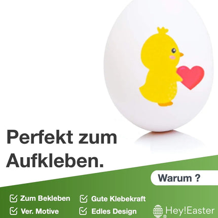 3x Ostern Aufkleber Sticker zum bekleben von Ostereier, Dekoration Klebebilder von Eier