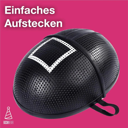 3x Set Squid Game Masken (Dreieck, Viereck, Boss) als Kostüm für Herren & Damen für Halloween, Fasching & Karneval