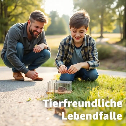 3x Tierfreundlich - Mausefalle aus Holz lebend - Mäusefallen - Lebendfalle Maus - TK Gruppe® Offizieller Onlineshop