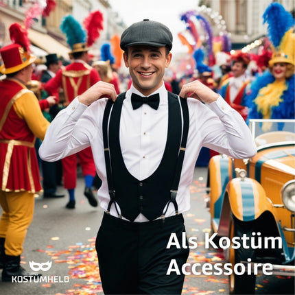 4 in 1 - 20er Accessoires Herren Männer Set für Fasching & Karneval - Gatsby Kostüm