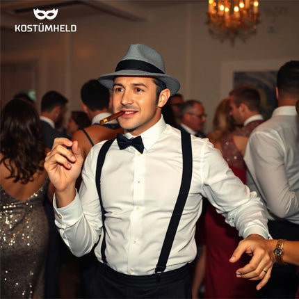 4 in 1 - 20er Accessoires Herren Männer Set für Fasching & Karneval - Gatsby Kostüm