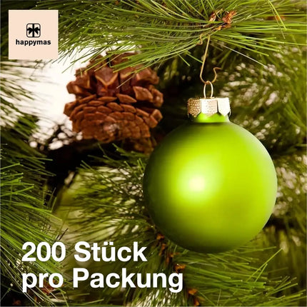 400x Haken Weihnachtsbaum - Kugelaufhänger Baumhaken Weihnachtsbaumhaken in Gold und Silber: S-förmige Aufhänger für Christbaumkugeln und Weihnachten Weihnachtskugeln