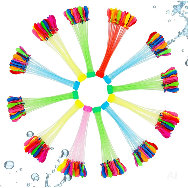 444x Wasserbomben Selbstschließend bunt - Reißfest & Schnell befüllbar - Für Kinder & Erwachsene