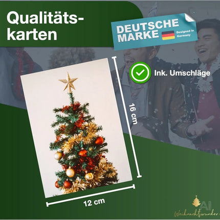 48x Weihnachtskarten Grußkarten Christmas cards Weihnachten Geschenkkarten