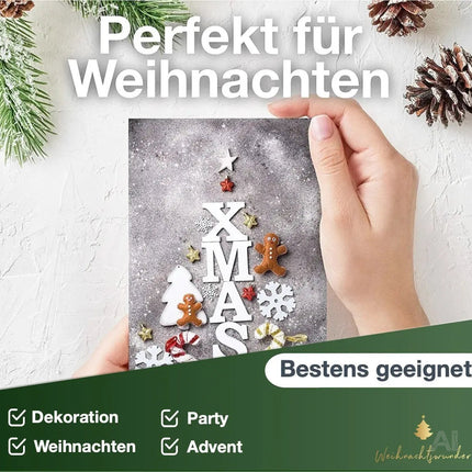 48x Weihnachtskarten Grußkarten Christmas cards Weihnachten Geschenkkarten