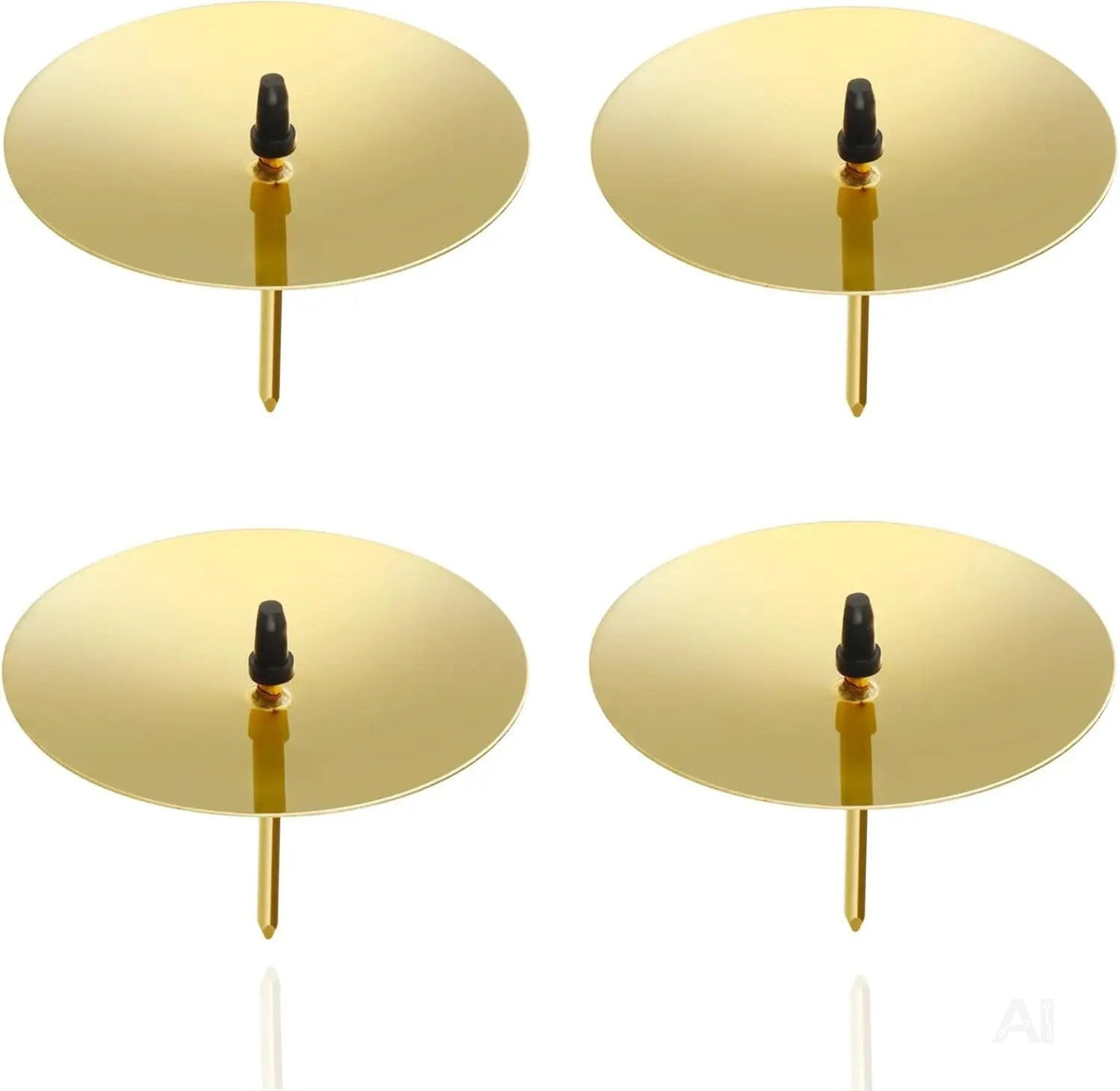 4X Adventskranzstecker 5 cm Kerzenhalter - universell für Kerzen