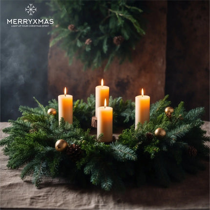4X Kerzenstecker ca. 5 cm für Kerzen als Kerzenhalter Adventskranzstecker für Adventskranz Weihnachten Adventskranzhalter mit Dorn - Kerzenhalter (Gold)
