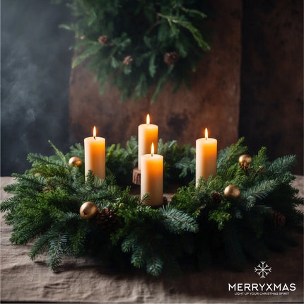 4X Kerzenstecker ca. 5 cm für Kerzen als Kerzenhalter Adventskranzstecker für Adventskranz Weihnachten