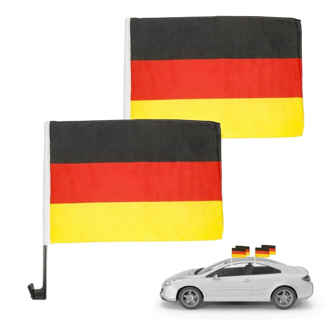 4er Autofahne Deutschland Autoflagge Auto Fahne Fanartikel Fußball EM WM