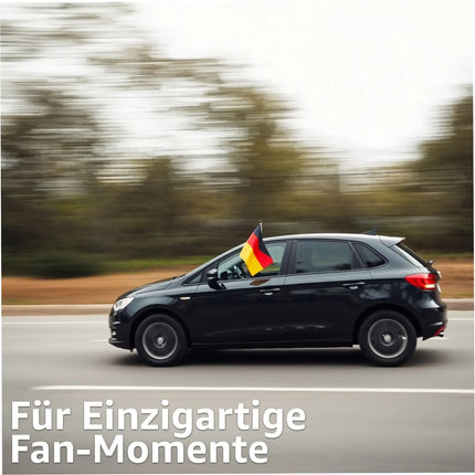 4er Autofahne Deutschland Autoflagge Auto Fahne Fanartikel Fußball EM WM