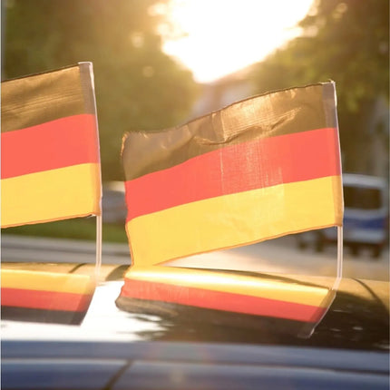 4er Autofahne Deutschland Autoflagge Auto Fahne Fanartikel Fußball EM WM