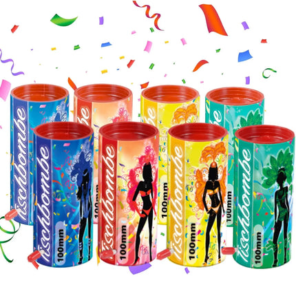 4er Party Tischbomben Partypopper Tischfeuerwerk für Partys & Feuerwerk Silvester Kat. F1 für Jugendlichen & Kinder Jugendfeuerwerk 2025- Jugendfeuerwerk