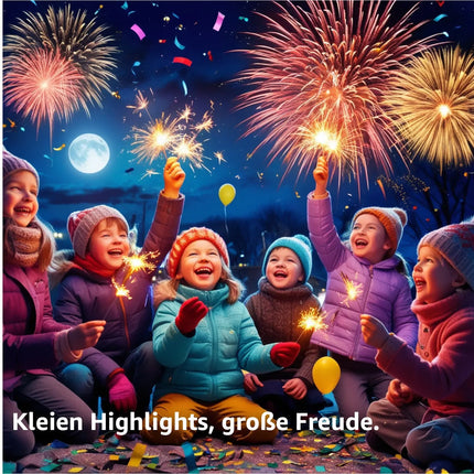 4er Party Tischbomben Partypopper Tischfeuerwerk für Partys & Feuerwerk Silvester Kat. F1 für Jugendlichen & Kinder Jugendfeuerwerk 2025