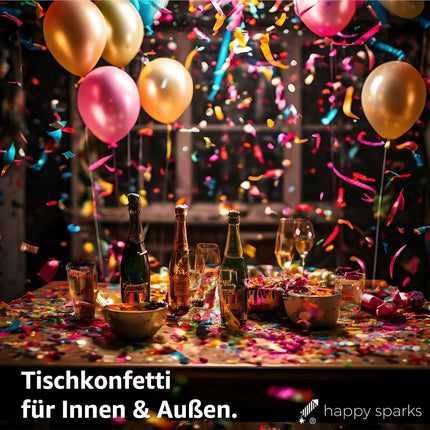 4er Party Tischbomben Partypopper Tischfeuerwerk für Partys & Feuerwerk Silvester