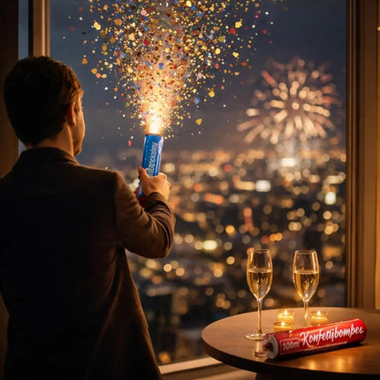 4er Party Tischbomben Partypopper Tischfeuerwerk für Partys & Feuerwerk Silvester