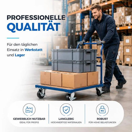 4er Set Schwerlastrollen mit Bremse – Lenkrollen bis 400 kg belastbar – Transportrollen Möbel – Detailansicht 4