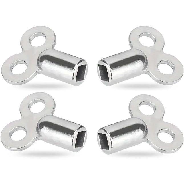 4x Heizkörper-Entlüftungsschlüssel: Schlüssel zum Entlüften von Heizungen - Universell einsetzbar für Heizkörper - Hilft Heizkosten zu reduzieren