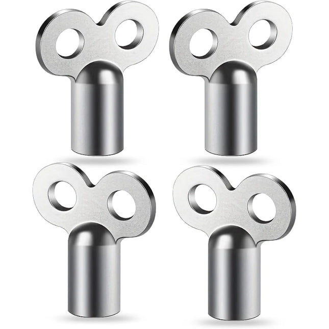 4x Heizkörper-Entlüftungsschlüssel: Universell einsetzbare, robuste und stabile Schlüssel zum Entlüften aller Heizungsarten