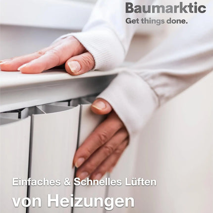 4x Heizkörper-Entlüftungsschlüssel: Universell einsetzbare, robuste und stabile Schlüssel zum Entlüften aller Heizungsarten