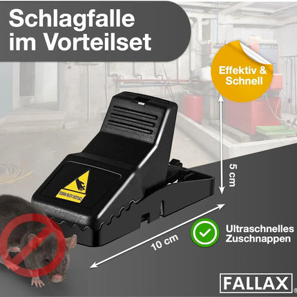 4x Mausefalle Schlagfalle Mousetrap Wühlmausfalle wiederverwendbar Falle für Maus, Ratte