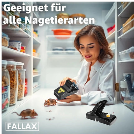 4x Mausefalle Schlagfalle Mousetrap Wühlmausfalle wiederverwendbar Falle für Maus, Ratte