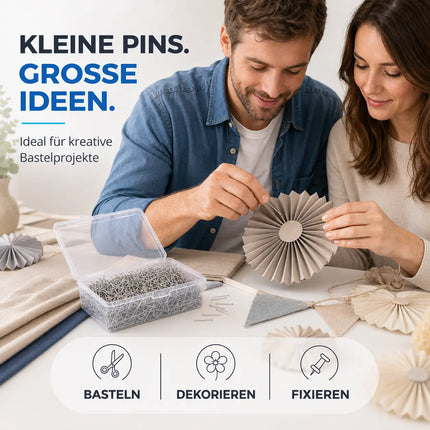 50 gr. ca - 1500 Stk. Reißnagel Stecknadeln Reissnagel Kopfstifte Stecknadel