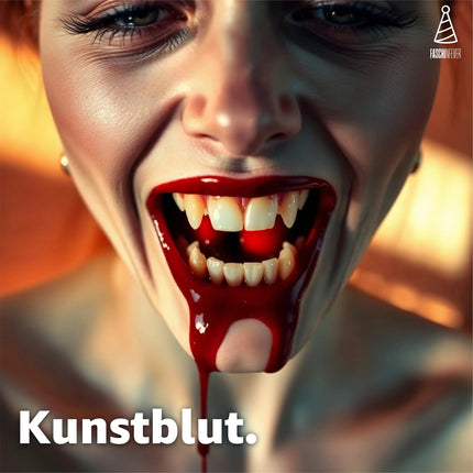50 ml Blut - abwaschbar & täuschend echt - &Kunstblut zum Schminken - Fake Blood Verkleiden - Halloween & Fasching
