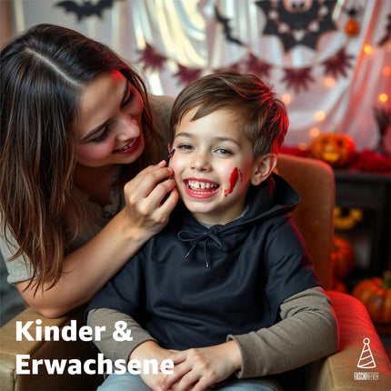50 ml Blut - abwaschbar & täuschend echt - &Kunstblut zum Schminken - Fake Blood Verkleiden - Halloween & Fasching