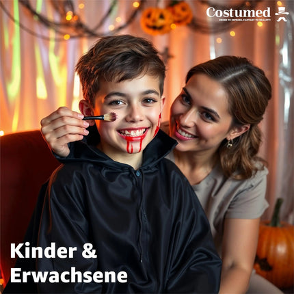 50 ml Fake Blood - Blut - täuschend echt & abwaschbar - Kunstblut - für Halloween & Fasching zum Schminken und Verkleiden