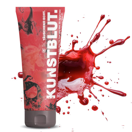 50 ml Kunstblut - Blut - Fake Blood zum Schminken und Verkleiden and Halloween & Fasching - Abwaschbar & täuschend echt